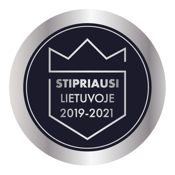 Istorinio Stipriausi Lietuvoje 2019–2021 įvertinimo ženklas